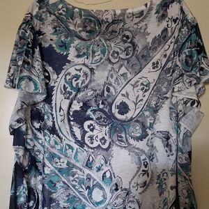 Terra & Sky Woman's Plus Size Blouse